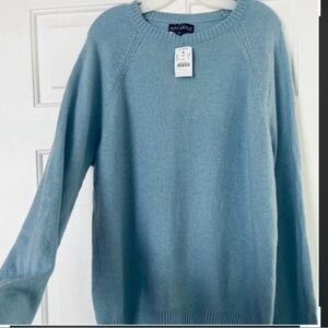 J. Crew Soft Blue Crew Neck Sweater